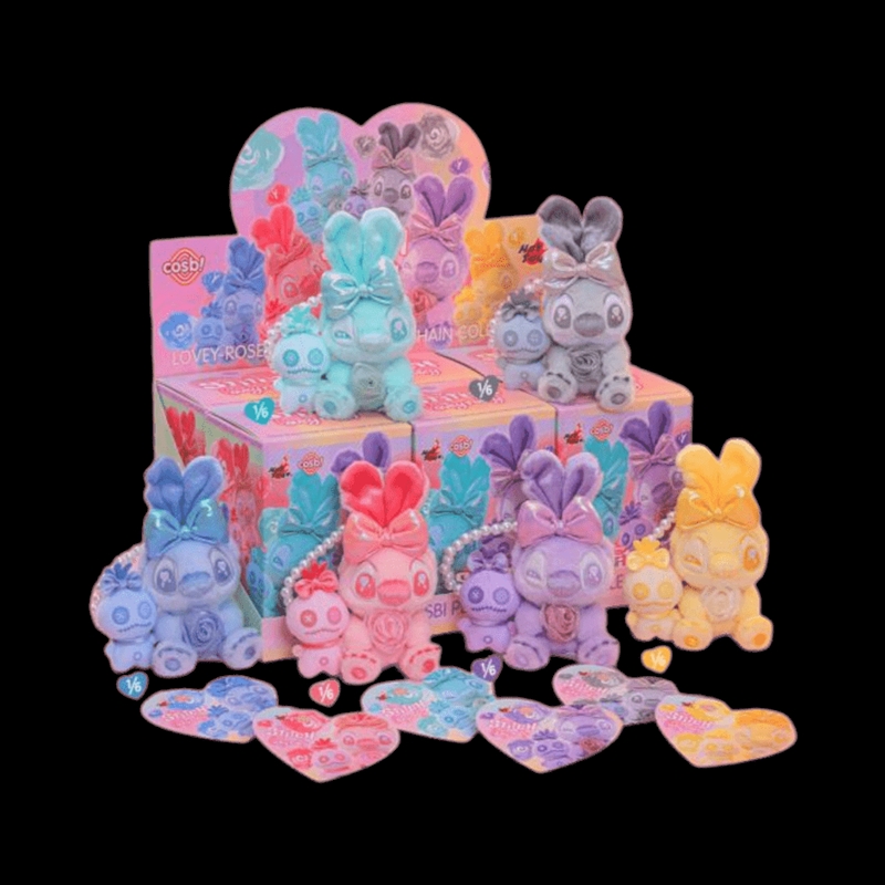 Lilo & Stitch - Stitch Lovey-Rosey Cosbi Plush Keychain (Sent At Random)/Product Detail/Keyrings