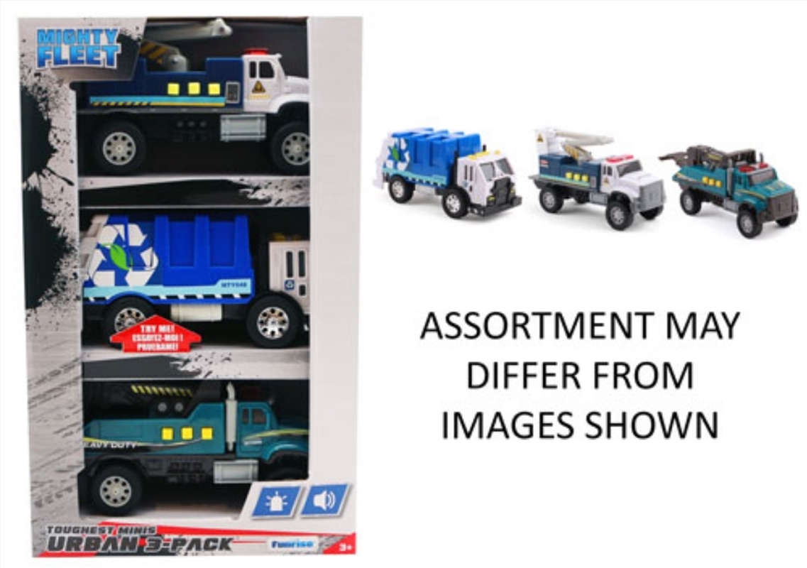 Mighty Fleet Toughest Minis Urban 3pk/Product Detail/Toys