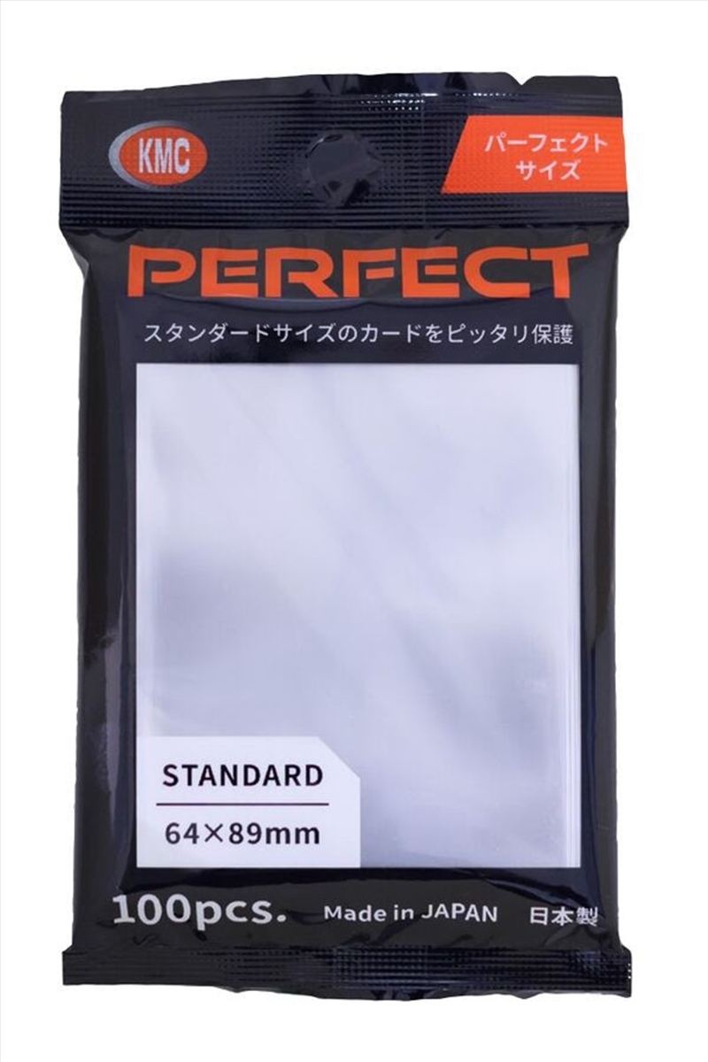 KMC Perfect Size Sleeve 100 Pack (89mm x 64mm) - Clear/Product Detail/Games Accessories