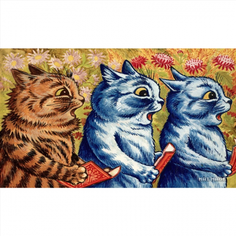 Mat Mage - Three Cats Singing Playmat/Product Detail/Games Accessories
