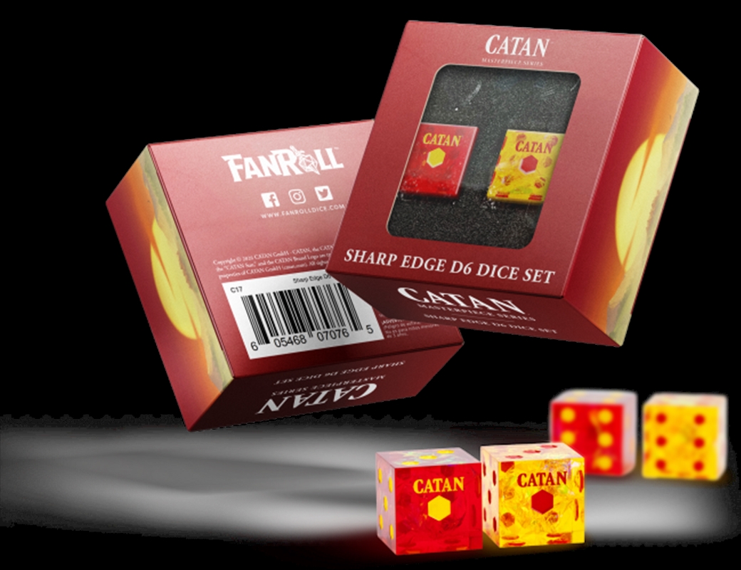 MDG: Catan Sharp Edge Resin Dice Set/Product Detail/Games Accessories