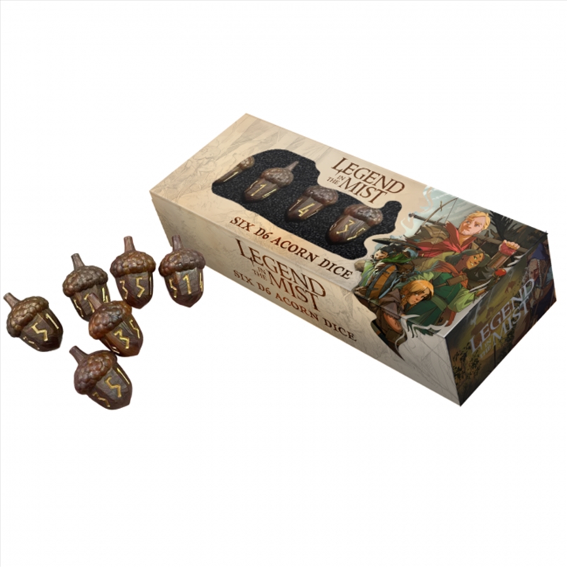 MDG: Legend in the Mist Resin Acorn Dice Set: 6 of D6/Product Detail/Games Accessories