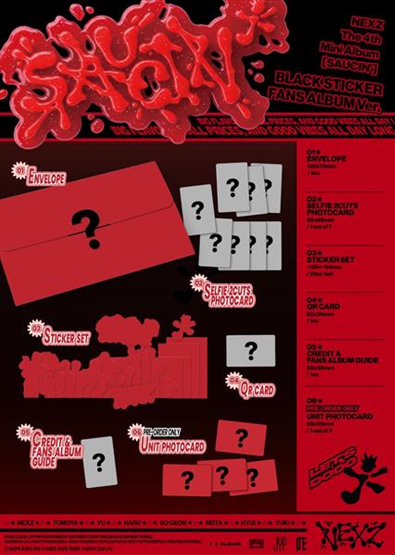 Saucin' - Sticker Fans Album Ver./Product Detail/World