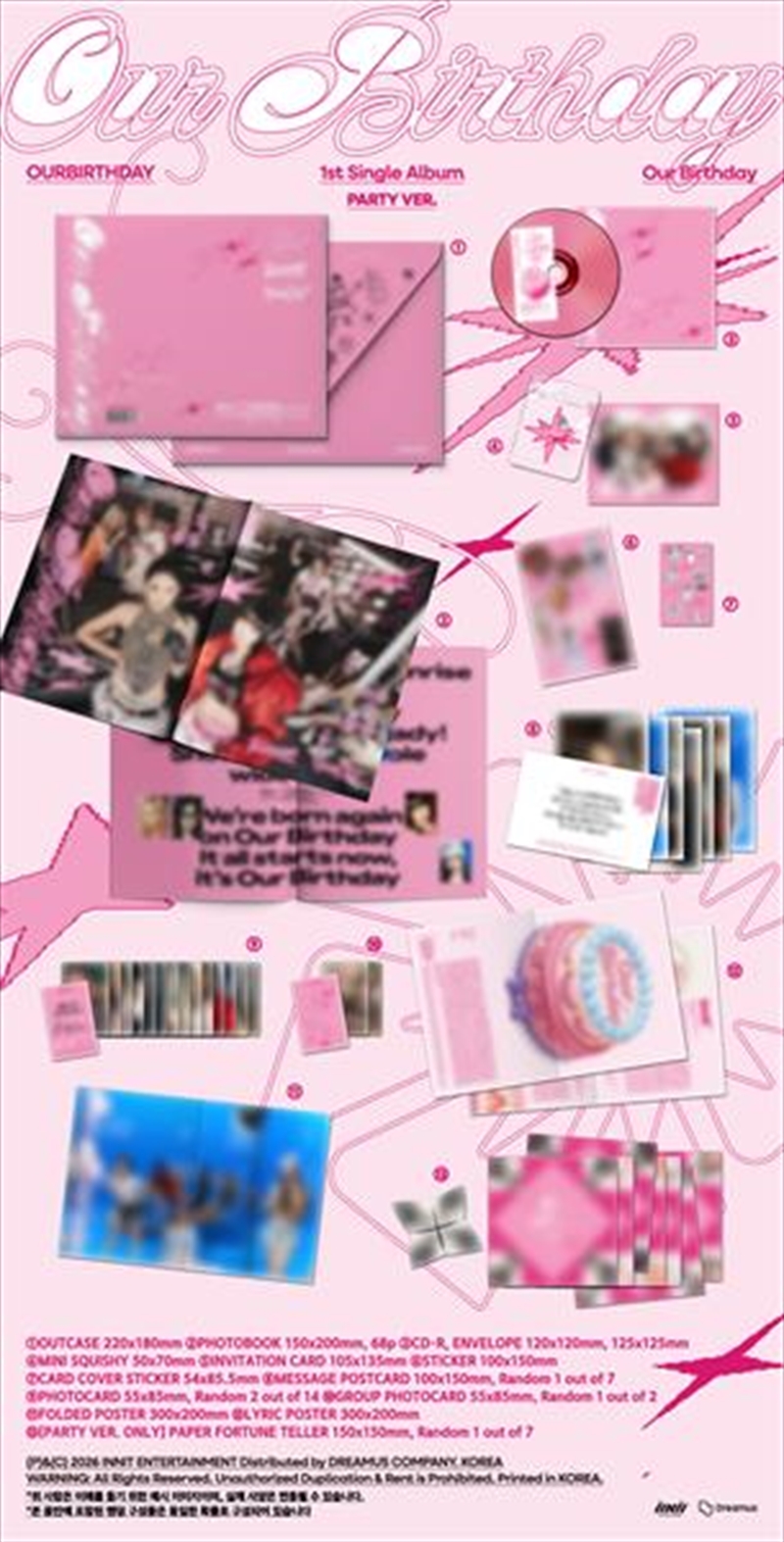 Our Birthday - Welcome/Party Ver. Random/Product Detail/World