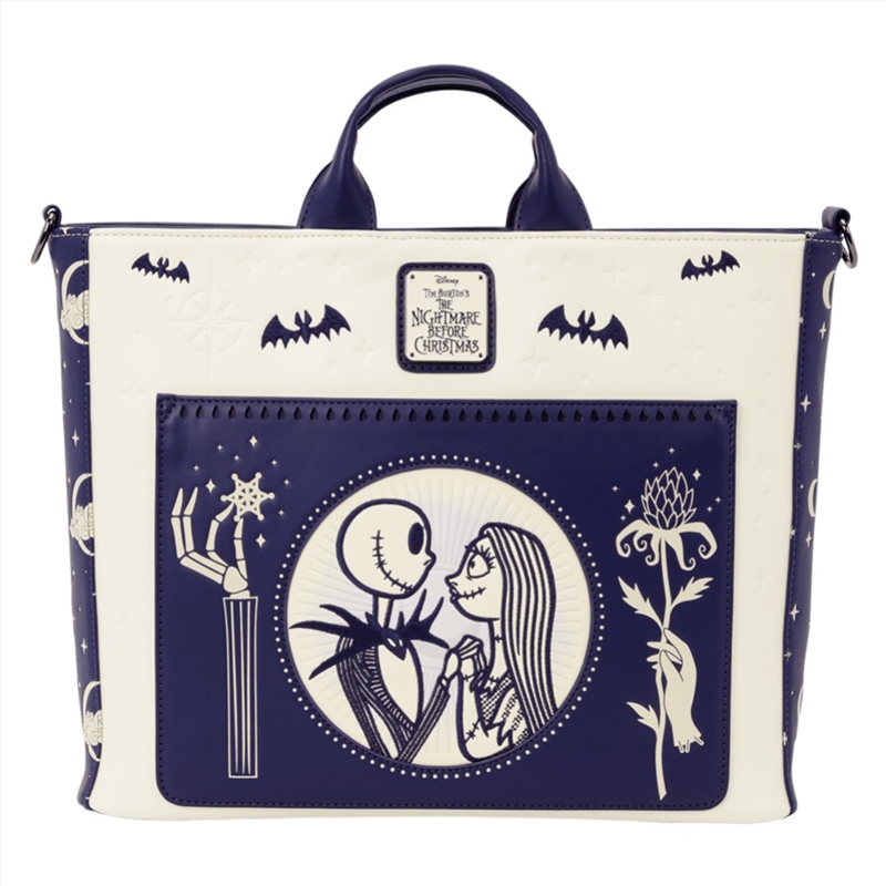 Loungefly Nightmare Before Christmas - Jack Skellington & Sally Night Sky Convertible Backpack & Tot/Product Detail/Bags