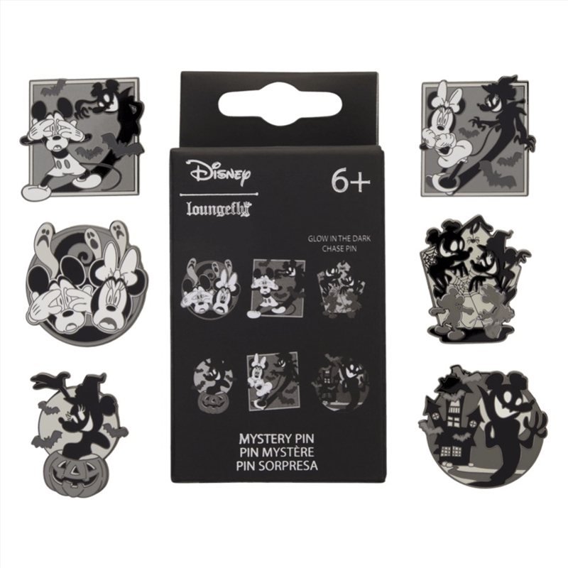 Loungefly Disney - Mickey & Minnie Ghost Mystery Box Pin (Sent At Random)/Product Detail/Buttons & Pins