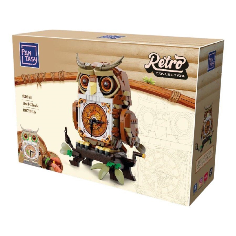Retro Collection - Owl Clock Construction Set (897 Pcs)/Product Detail/Figurines