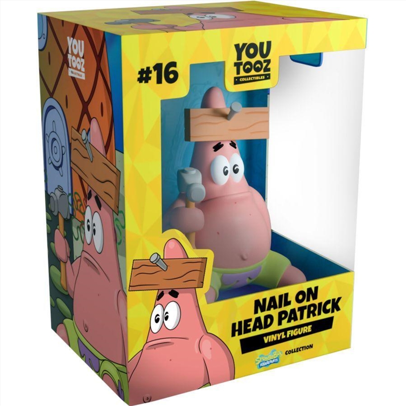Youtooz SpongeBob SquarePants - Nail in Head Patrick 4" Vinyl Figure/Product Detail/Figurines