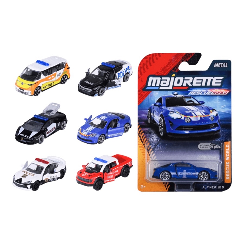 Majorette – 1:64 Rescue World Premium Cars (Sent At Random)/Product Detail/Figurines