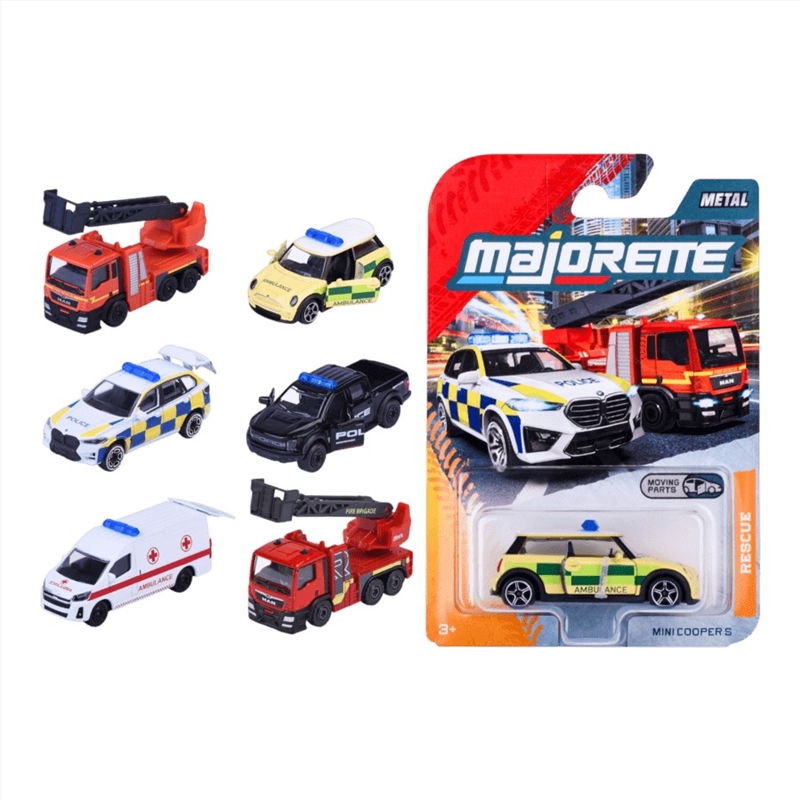 Majorette – 1:64 Rescue Premium Cars (Sent At Random)/Product Detail/Figurines