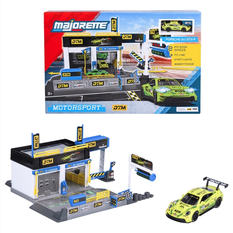 Majorette – 1:64 Motorsport DTM Pit Stop w/Porsche/Product Detail/Figurines