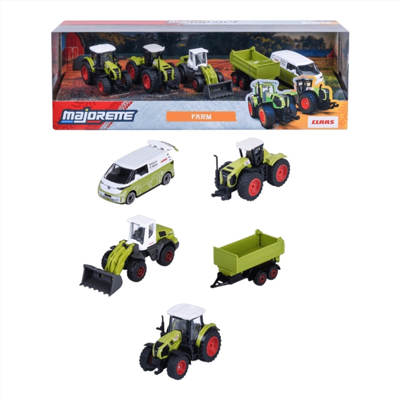 Majorette – 1:64 Claas Farm 5 Vehicle Giftpack/Product Detail/Figurines