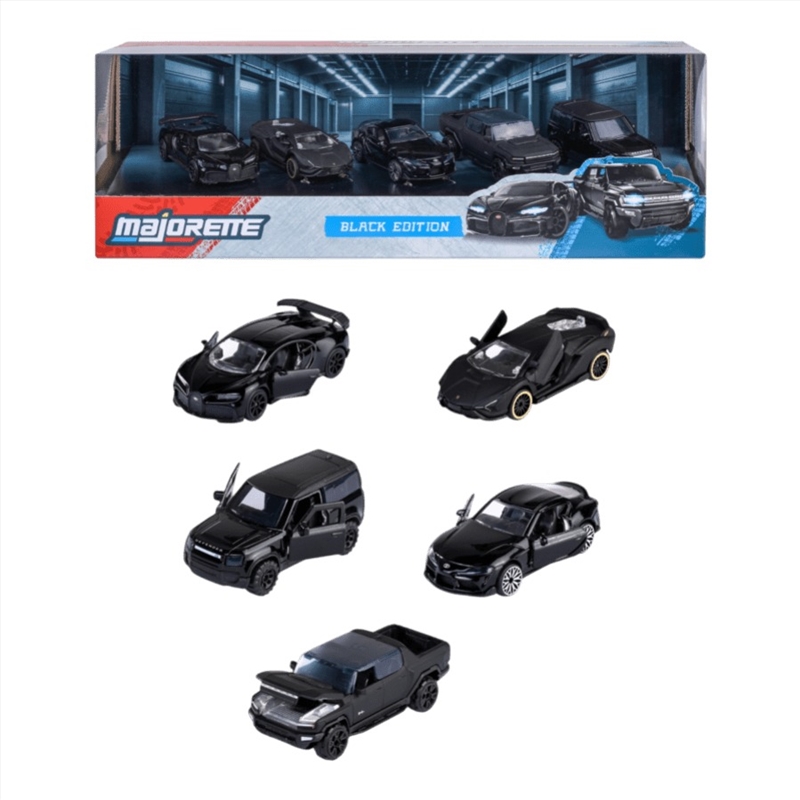 Majorette – 1:64 Black Edition 5 Vehicle Giftpack/Product Detail/Figurines