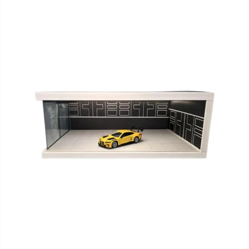 1:64 Diorama - Snowboard with Light Box Single Parking Space (Black) Miniature Scene/Product Detail/Figurines