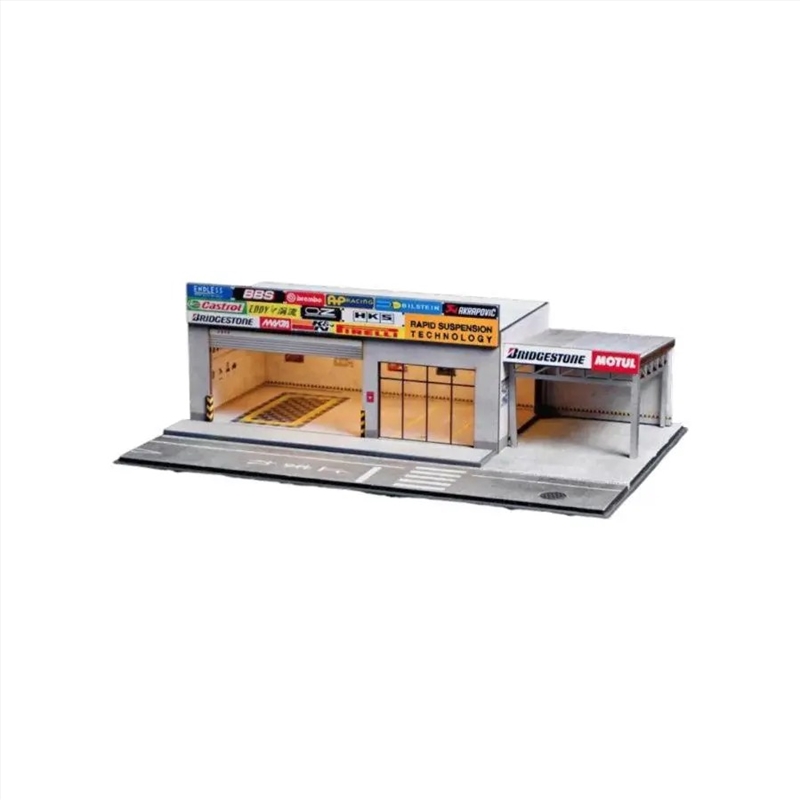 1:64 Diorama - Japanese Style Auto Repair Shop Scene Miniature Scene/Product Detail/Figurines