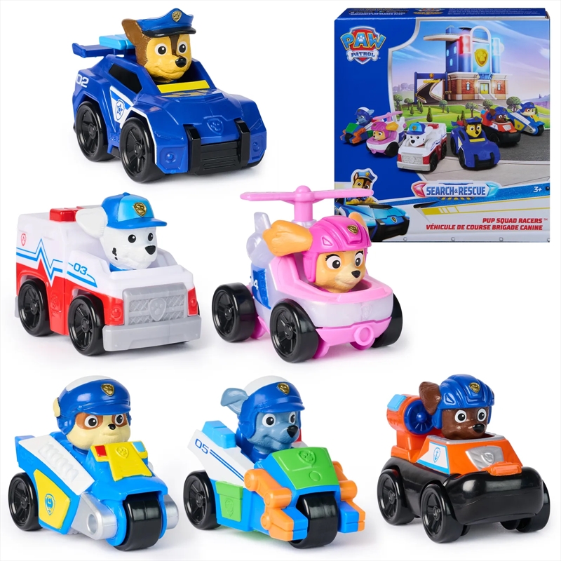 PAW Patrol Pup Squad Search & Rescue Racers (Sent At Random)/Product Detail/Toys