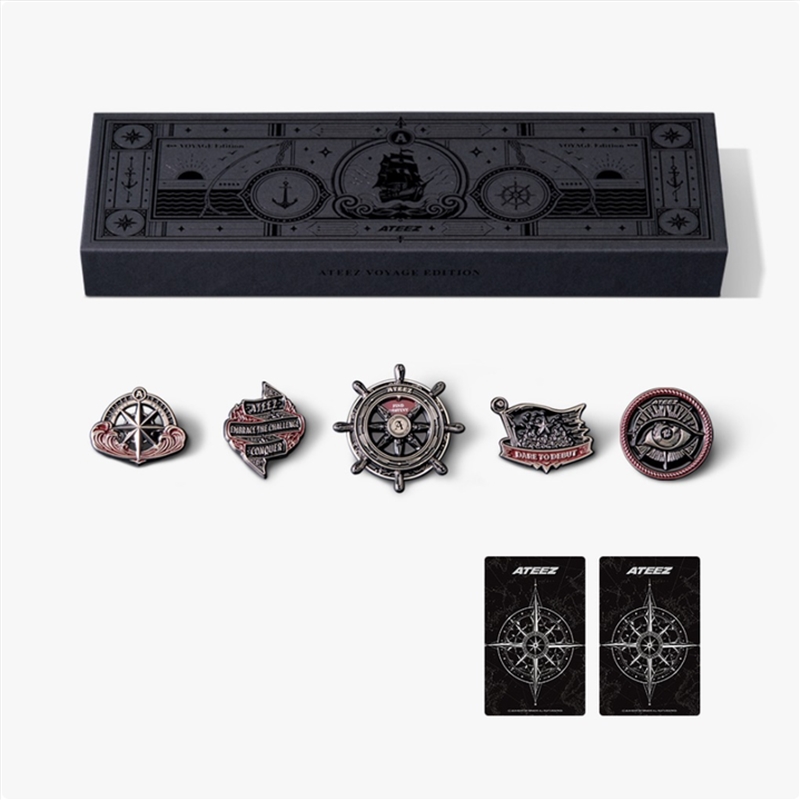 Ateez - Ateez X Fanplday Official Md Metal Pin Set Voyage Edition/Product Detail/KPOP Merch