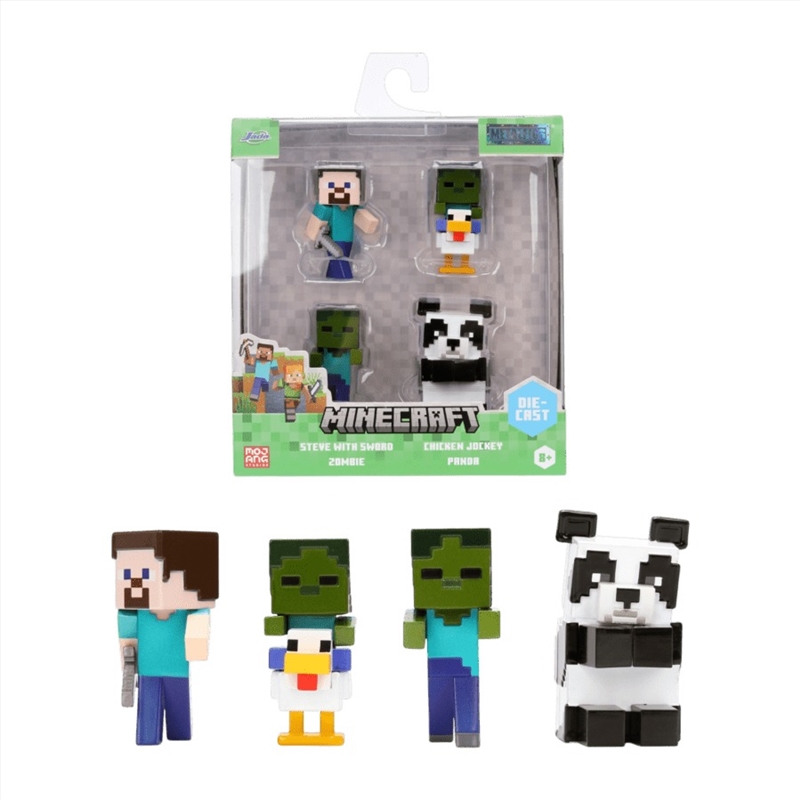 Minecraft - Minecraft 2.5" MetalFigs 4-Pack (Wave 7)/Product Detail/Figurines