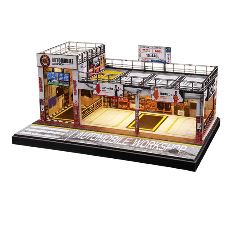 1:64 Diorama - Two Story Automobile Workshop Scene/Product Detail/Figurines