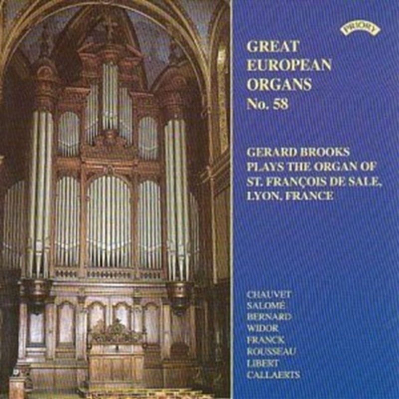 Great European Organs No. 58: st Francois De Sale. Lyon/Product Detail/Classical