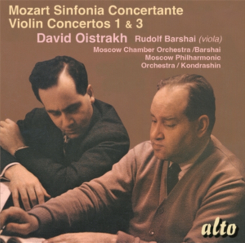 David Oistrakh Violin Moscow Chamber Orchestra Conductor Rudolf Barshai Also Viola In K364 Moscow Ph/Product Detail/Classical