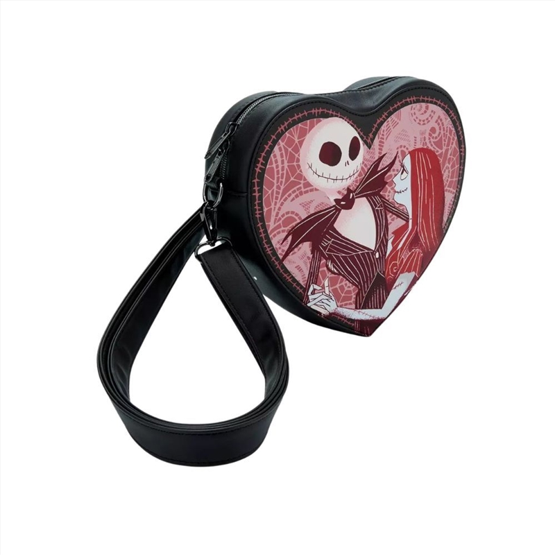 Loungefly - Jack & Sally Heart Figural Crossbody Bag RS/Product Detail/Bags