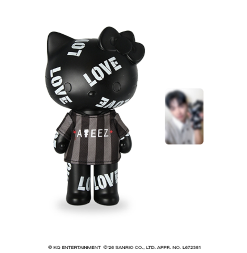 Ateez - Ateez X Hello Kitty Pop Up Official Md Love Figure (With T-Shirt & Photocard 1Ea) Wooyoung/Product Detail/KPOP Merch