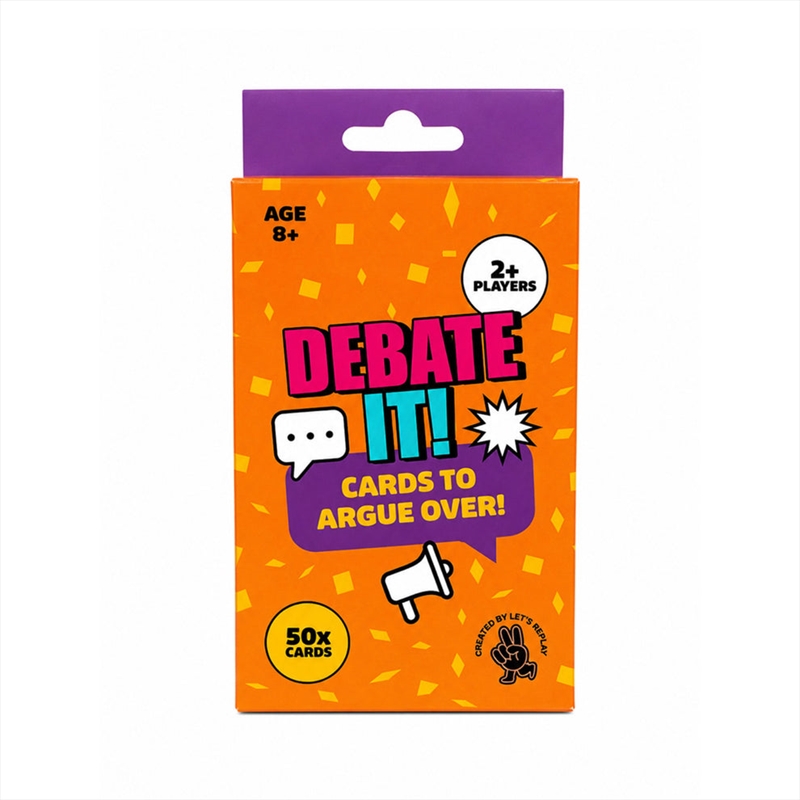 Let's Replay - Debate It Mini Card Game (50 Cards)/Product Detail/Card Games