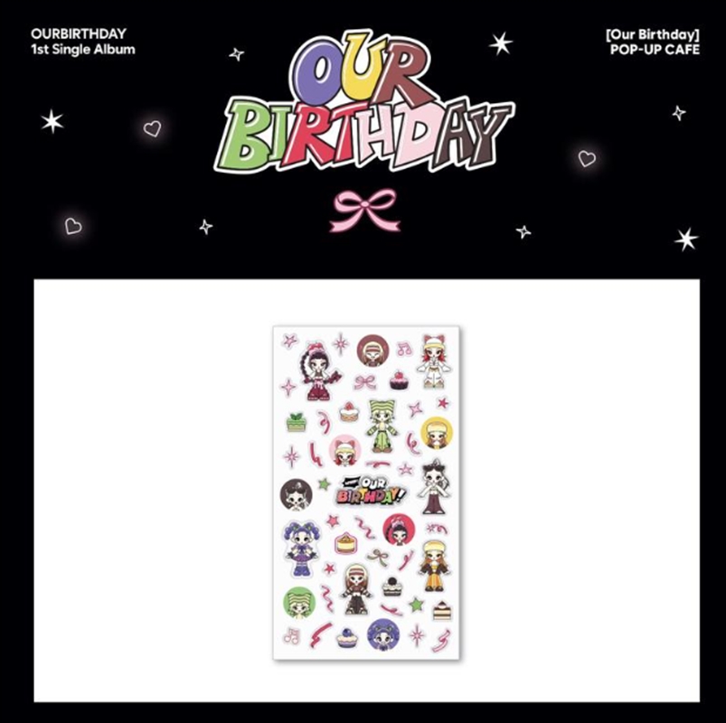 Ourbirthday - Our Birthday Pop Up Official Md 3D Sticker/Product Detail/KPOP Merch