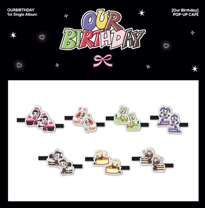 Ourbirthday - Our Birthday Pop Up Official Md Acrylic Hairpin Groovlu/Product Detail/KPOP Merch