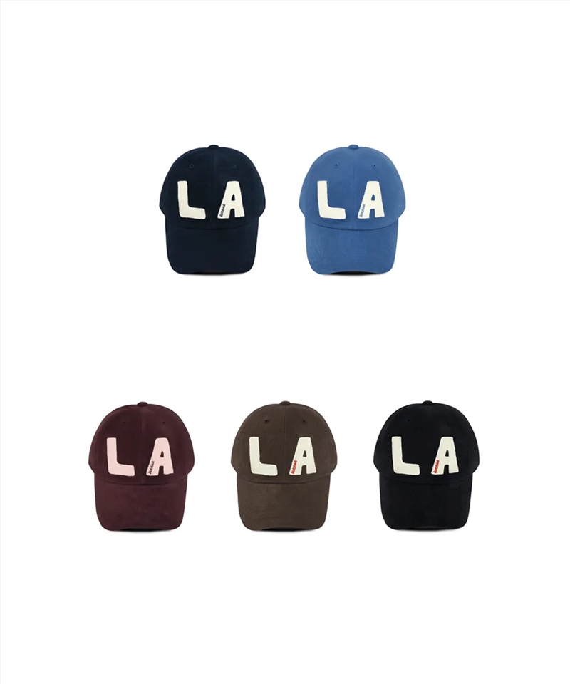 [Bts Jin La Concert Look] Block La Chain Stitch Ball Cap - Black/Product Detail/KPOP Merch