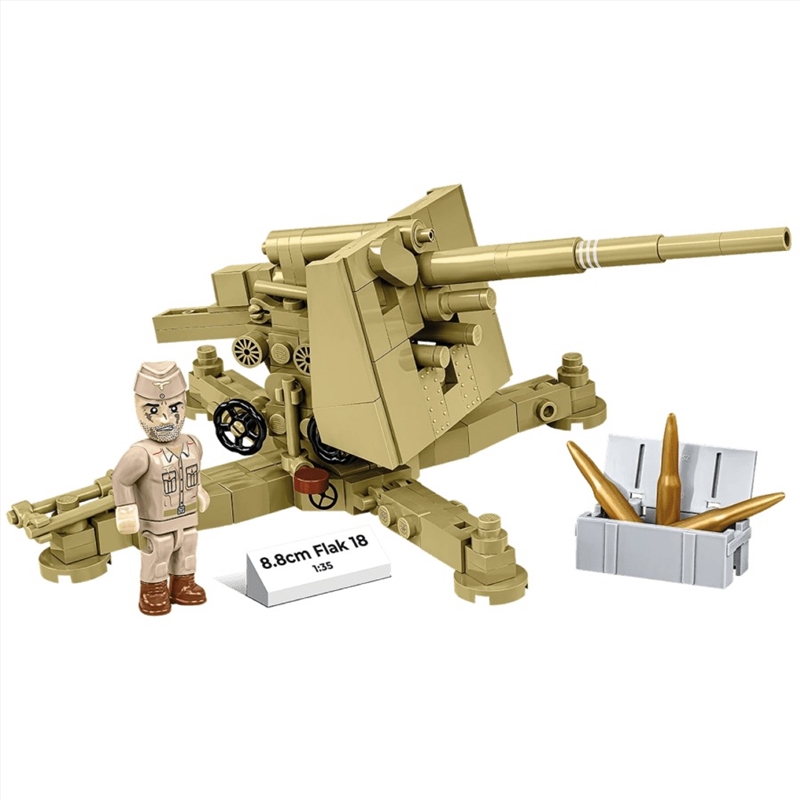 World War 2 - 8.8 cm Flak 18 Brick Kit (232 Pieces)/Product Detail/Figurines