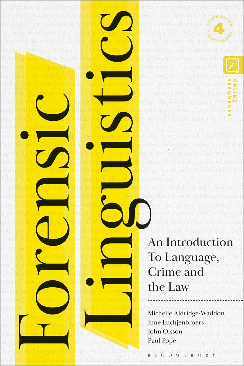 Forensic Linguistics: An Introduction to Language, Crime and the Law/Product Detail/Language & Linguistics