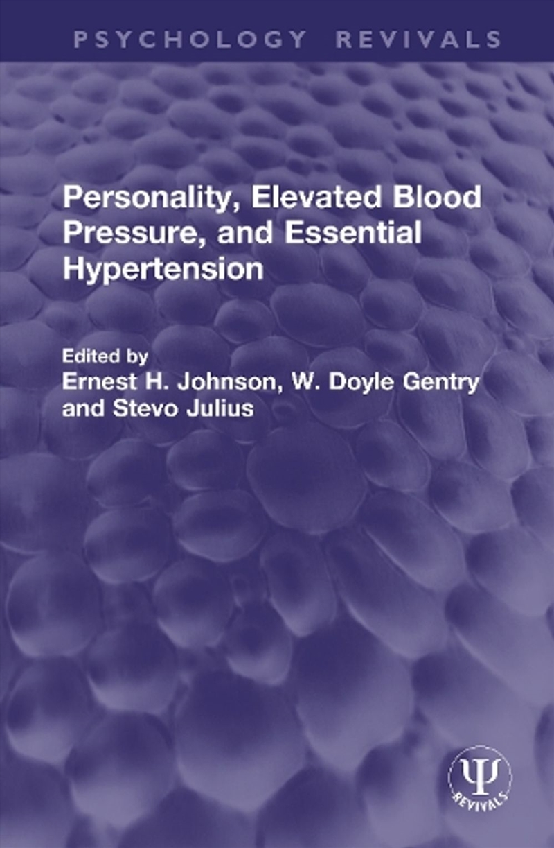 Personality, Elevated Blood Pressure, and Essential Hypertension/Product Detail/Healthcare
