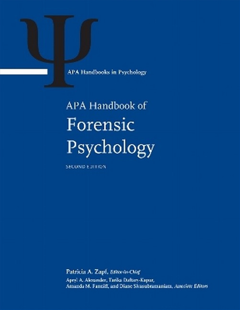 Apa Handbook Of Forensic Psychology/Product Detail/Psychology