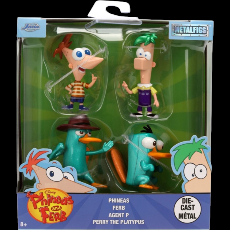 Phineas & Ferb - 2.5" Metalfigs 4PK/Product Detail/Figurines
