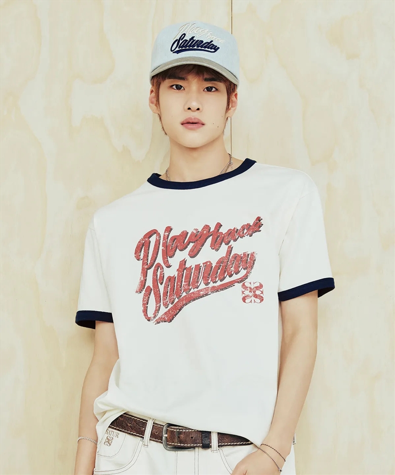 [Riize Pick] Satur Playback Saturday Ringer T-Shirt - Ivory / M/Product Detail/KPOP Merch