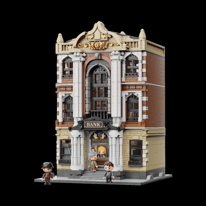 Retro Series - Bank Construction Set (2634 Pieces)/Product Detail/Figurines