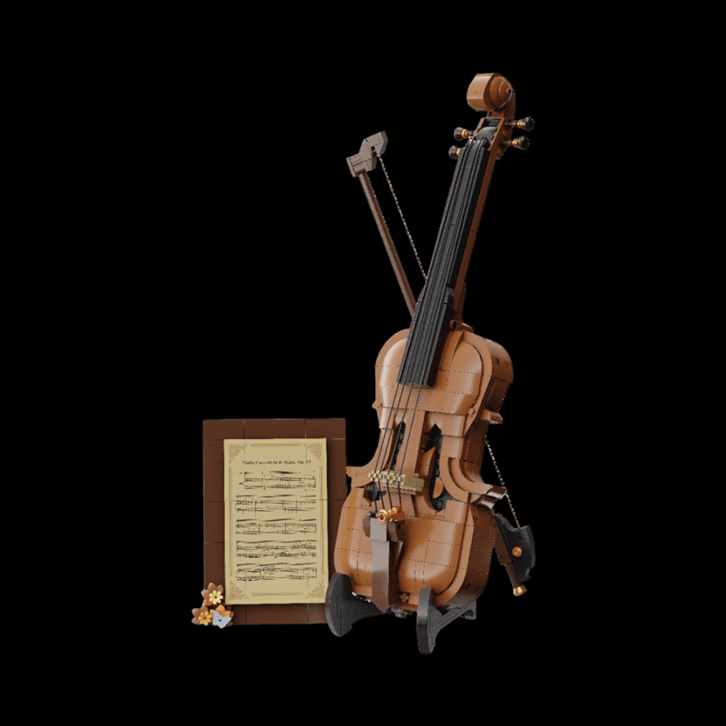 Retro Collection - Violin Construction Set (826 Pieces)/Product Detail/Figurines