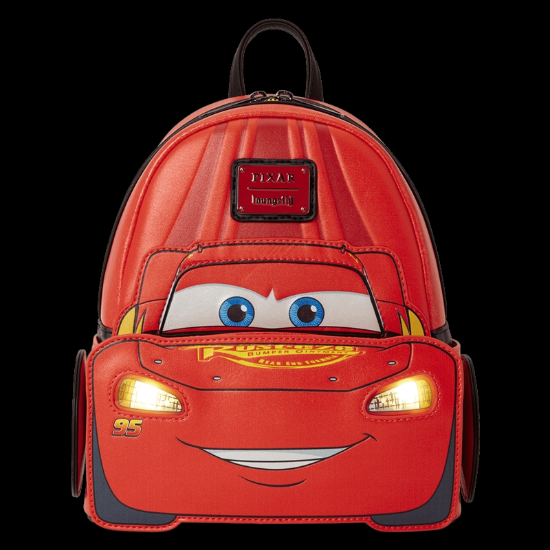 Loungefly Cars (20th Anniversary) - Lightning McQueen Metallic Light-Up Mini Backpack/Product Detail/Bags