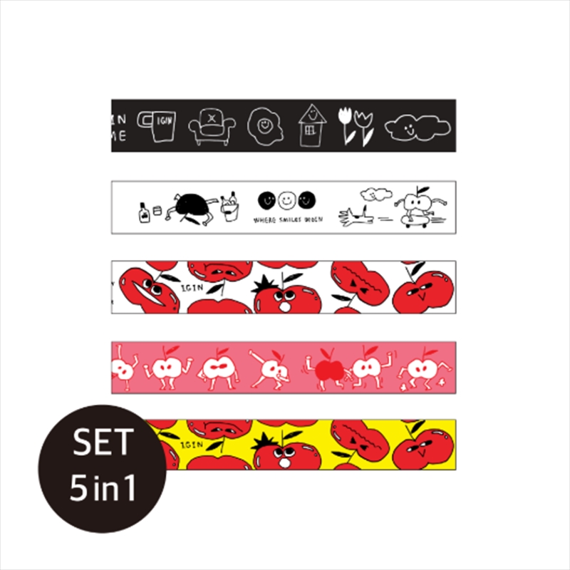 Bts Jin's Jinis Lamp - Igin Pop Up Md Masking Tape Set (5Ea)/Product Detail/KPOP Merch