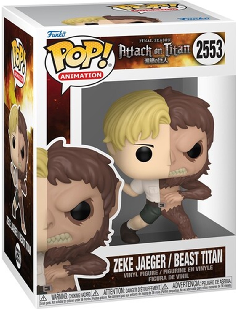 Attack on Titan - Zeke Jaeger/Beast Titan Pop! Vinyl/Product Detail/TV