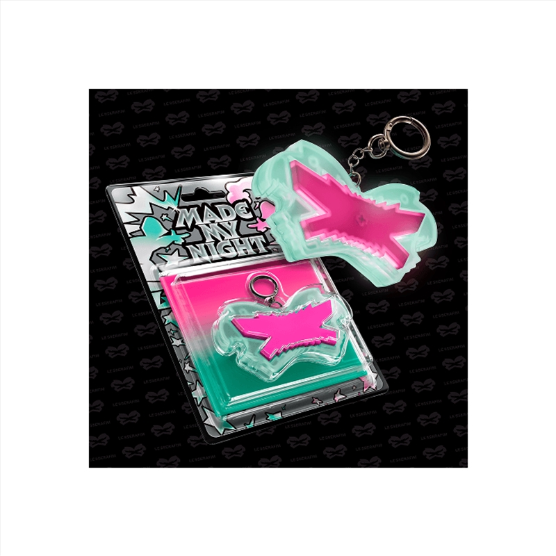 Made My Night 2nd Single Album Weverse Shop Gift Glow Clicker Keychain Pink Ver/Product Detail/World