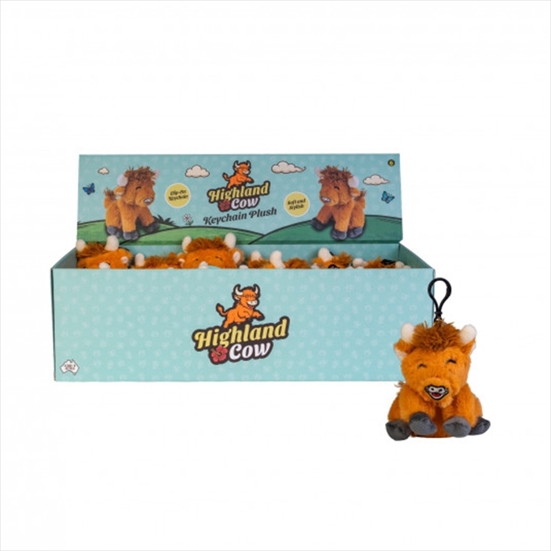 Keychain Plush Highland Cow/Product Detail/Keyrings