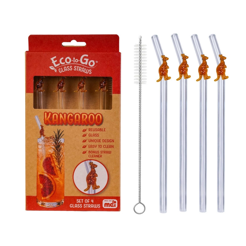 Eco-To-Go Gls Straw 4Pcs Kangaroo/Product Detail/Drinkware