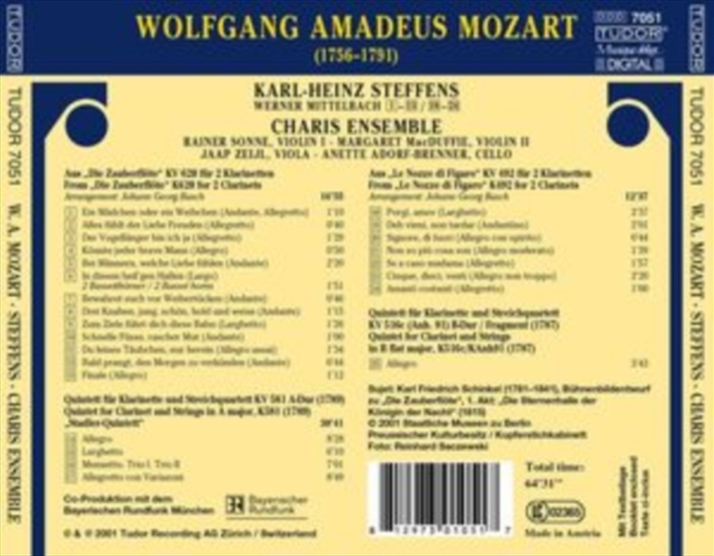 Quintet Kv 581 Duos From Diezauberflote Kv 620/Product Detail/Classical