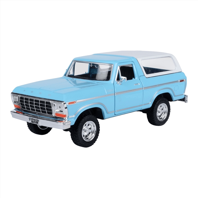 Timeless Legends - 1:24 1978 Blue Ford Bronco (Hard Top)/Product Detail/Figurines