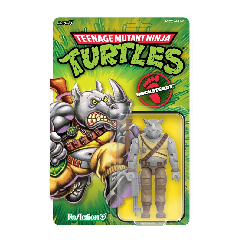 Teenage Mutant Ninja Turtles – Rocksteady ReAction+ Figure/Product Detail/Figurines
