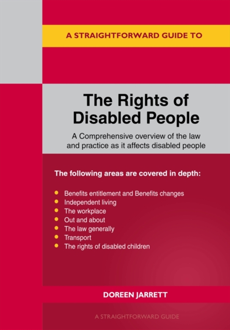 A Straightforward Guide To The Rights Of Disabled People Revised Edition/Product Detail/Law