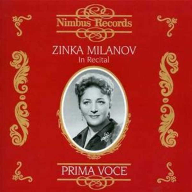 Zinka Milanov In Recital/Product Detail/Classical